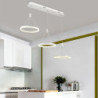 3-lys 30cm multi-skygge / justerbar lysekrone aluminium akryl cirkelmalet finish finish / moderne /
