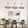 3-lys 30cm multi-skygge / justerbar lysekrone aluminium akryl cirkelmalet finish finish / moderne /