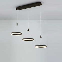 3-lys 30cm multi-skygge / justerbar lysekrone aluminium akryl cirkelmalet finish finish / moderne /