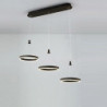 3-lys 30cm multi-skygge / justerbar lysekrone aluminium akryl cirkelmalet finish finish / moderne /