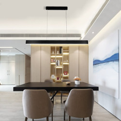 91cm led pendel ø lys justerbar længde lys aluminium malet finish moderne nordisk stil