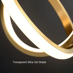 led pendel 45cm dæmpbar globus design cirkel design indbygningslys akryl kunstnerisk stil formel stil moderne stil sort kunstner