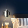 led pendel 45cm dæmpbar globus design cirkel design indbygningslys akryl kunstnerisk stil formel stil moderne stil sort kunstner