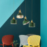 16cm vedhæng lanterne design vedhæng lys led metal galvaniseret moderne