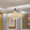 led pendel moderne led loftslampe rund form lysarmaturer i minimalistisk stil lofthængende med glasskærm til køkkenø, spisestue,