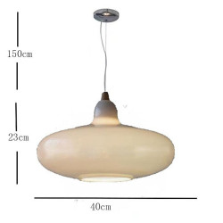 led pendel moderne led loftslampe rund form lysarmaturer i minimalistisk stil lofthængende med glasskærm til køkkenø, spisestue,