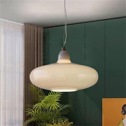 led pendel moderne led loftslampe rund form lysarmaturer i minimalistisk stil lofthængende med glasskærm til køkkenø, spisestue,