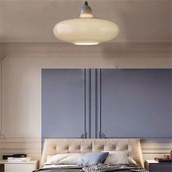 led pendel moderne led loftslampe rund form lysarmaturer i minimalistisk stil lofthængende med glasskærm til køkkenø, spisestue,