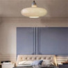 led pendel moderne led loftslampe rund form lysarmaturer i minimalistisk stil lofthængende med glasskærm til køkkenø, spisestue,