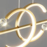 100cm pendel lanterne design pendel let metal malet finish moderne