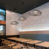 led pendel skyformet glas lysekrone justerbar 1-lys 12in moderne kreativ restaurant pendel tøjbutik blomsterbutik glas lysekrone
