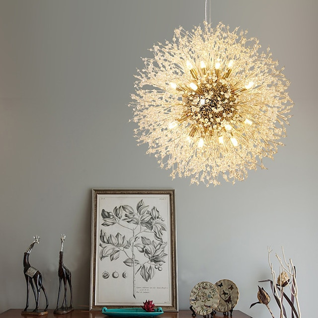 100cm Sputnik Krom Lysekrone – Unikt metaldesign med moderne udtryk
