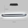 80/100cm cirkel design pendel led nordisk stil aluminiumslegering malet finish moderne mode til spisestue køkken stue 78w kun dæ