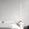 led pendel spiral soveværelse sengelampe droplight, moderne minimalistisk spisestue bar justerbar lang linje hardware pendel, 13