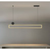 led pendel 80100120cm klynge design geometriske figurer vedhæng lys metal malede finish led nordisk stil