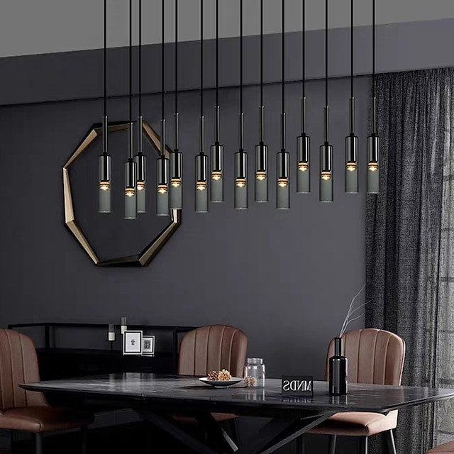 7cm enkelt design pendel glas galvaniseret led nordic style