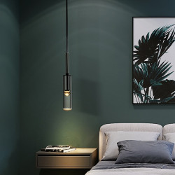 7cm enkelt design pendel glas galvaniseret led nordic style