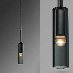 7cm enkelt design pendel glas galvaniseret led nordic style