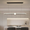 led pendel linje design sort guld 60cm 80cm metal kunstnerisk stil moderne aluminiumslegering malet finish kun dæmpbar med fjern