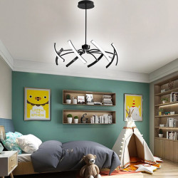 led pendel dæmpbar sputnik-design justerbare geometriske former flush-mount loftslamper 8-lys 100cm hængende lysekroner til stue