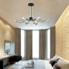 led pendel dæmpbar sputnik-design justerbare geometriske former flush-mount loftslamper 8-lys 100cm hængende lysekroner til stue