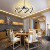 led pendel dæmpbar sputnik-design justerbare geometriske former flush-mount loftslamper 8-lys 100cm hængende lysekroner til stue