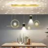 led pendel projektor lys moderne nordic sky star lysekrone spisestue lampe kreativ
