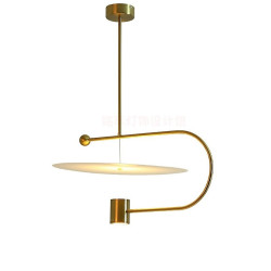 45cm guld vedhæng lys nordisk stil geometriske former enkelt design kunstnerisk lineær skål metal galvaniseret