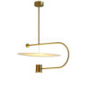 45cm guld vedhæng lys nordisk stil geometriske former enkelt design kunstnerisk lineær skål metal galvaniseret