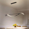pendellampe 100/120cm led pendel 3 farve spisebord hængelampe højdejusterbar pendel med fjernbetjening metal lysekrone køkken ø