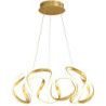 led pendant lys loftslampe 58cm rustfrit stål lysekrone metal geometrisk galvaniseret malet finish led nordisk stil