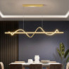 led pendel 100cm ø lys dæmpbar linje design aluminium stilfuld minimalistisk malet finish spisestue køkken lys kun dæmpbar med f