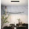 100cm led pendel linje design metal kunstnerisk stil moderne lysekrone moderne enkel nordisk minimalistisk lys luksus restaurant