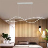 led pendel 100cm ø lys dæmpbar linje design aluminium stilfuld minimalistisk malet finish spisestue køkken lys kun dæmpbar med f