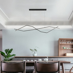 led pendel 100cm ø lys dæmpbar linje design aluminium stilfuld minimalistisk malet finish spisestue køkken lys kun dæmpbar med f