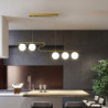 80cm Lanterne LED Pendel – Moderne lysekrone i metal med malet finish