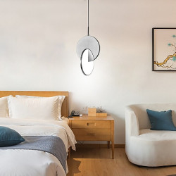 28cm cirkel/rund design geometriske former vedhængslampe rustfrit stål kunstnerisk stil formel stil vintage stil kunstnerisk vin