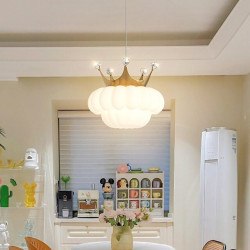 led pendel simpel krone sky pigeværelse studie 1-lys 3000-6000k pendel moderne minimalistisk master soveværelse krystal pendel l