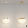 led pendel simpel krone sky pigeværelse studie 1-lys 3000-6000k pendel moderne minimalistisk master soveværelse krystal pendel l