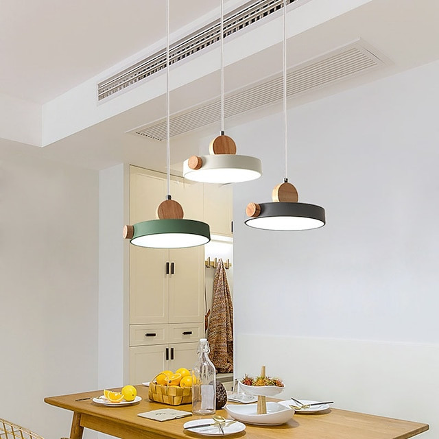 50cm pendel lys klynge design linje design geometriske former pendel metal kunstnerisk stil moderne stil metal malede finish led