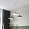 50cm pendel lys klynge design linje design geometriske former pendel metal kunstnerisk stil moderne stil metal malede finish led