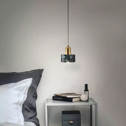 led pendel nordisk sengelampe 15cm geometriske former pendel kobber kunstnerisk stil moderne stil klassisk galvaniseret gave til