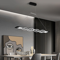led pendel 100cm enkelt design pendel aluminium led nordisk stil