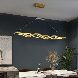 led pendel 100cm enkelt design pendel aluminium led nordisk stil