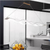 led pendel 100cm enkelt design pendel aluminium led nordisk stil