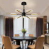 led pendel dæmpbar sputnik-design justerbare geometriske former flush-mount loftslamper 6-lys 29" hængende lysekroner til stue s