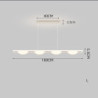 led pendant lys liner design moderne simpelt amerikansk lys luksus bar belysning kreativ net rød lang stue restaurant lamper