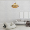 led Pendel lys bambus lanterne design lysekrone retro 38cm e26/e27 lysekrone loftbelysning er anvendelig til stue soveværelse re