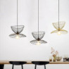 led pendel lys sengelampe sort guld 45cm retro vedhæng lys metal vintage stil jern hat malet soveværelse spisestue stue lys diy