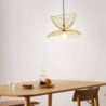 led pendel lys sengelampe sort guld 45cm retro vedhæng lys metal vintage stil jern hat malet soveværelse spisestue stue lys diy